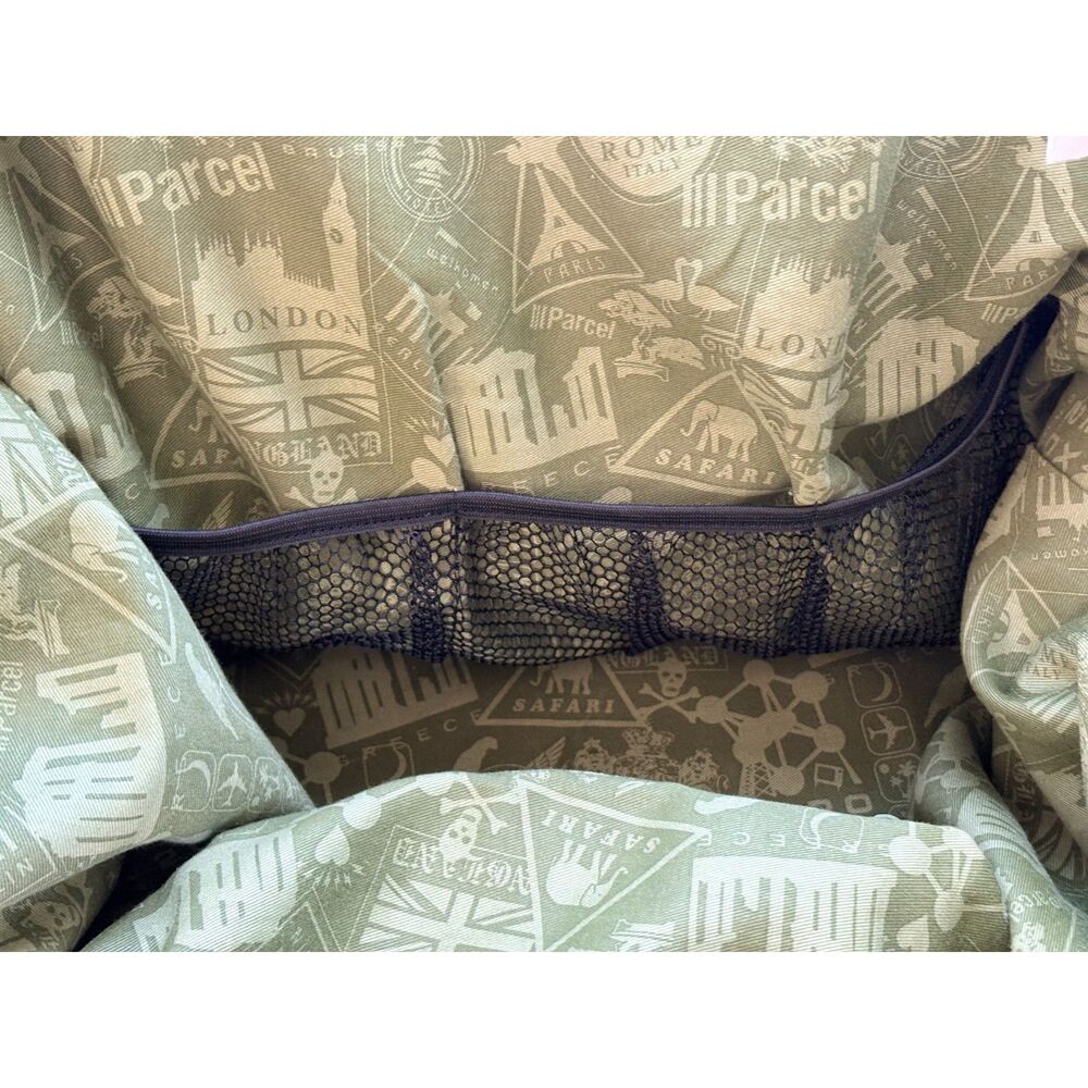 Vintage III Parcel Loop NYC XL Canvas Duffel Weekender Bag Woodland Floral - Picture 8 of 12